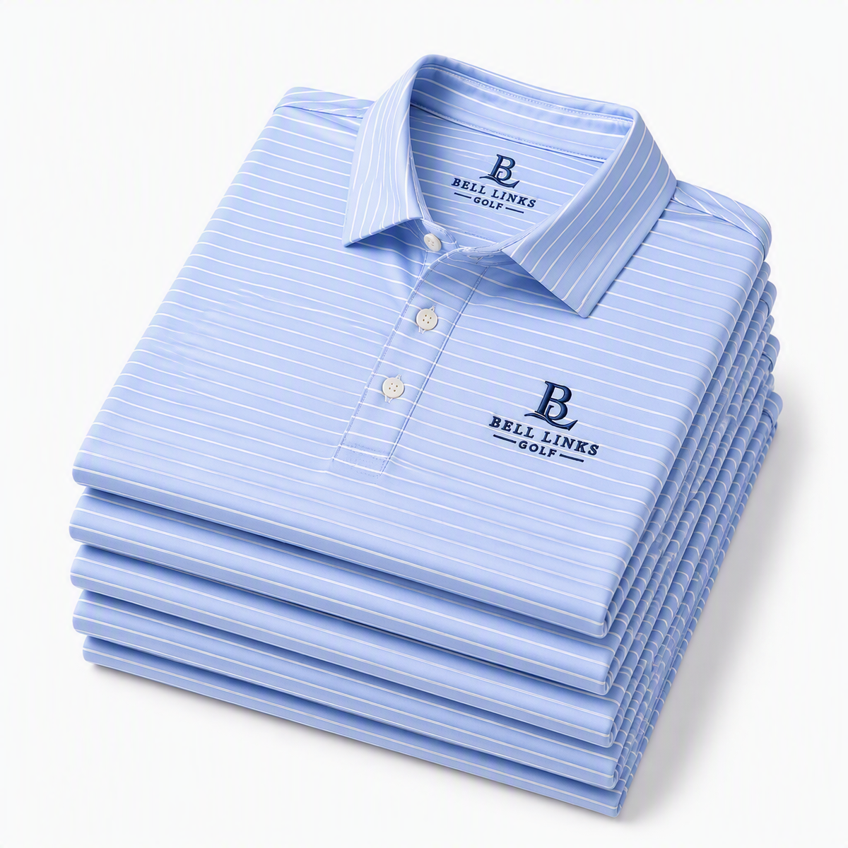 Sky Blue Stripe Polo